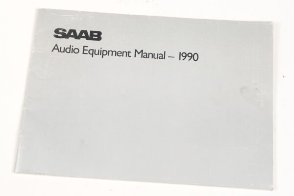 1990 Saab Audio Equipment Manual 247114