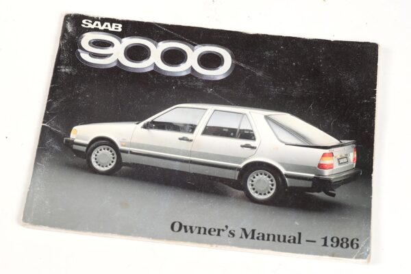 1986 Saab 9000 owners manual 329219